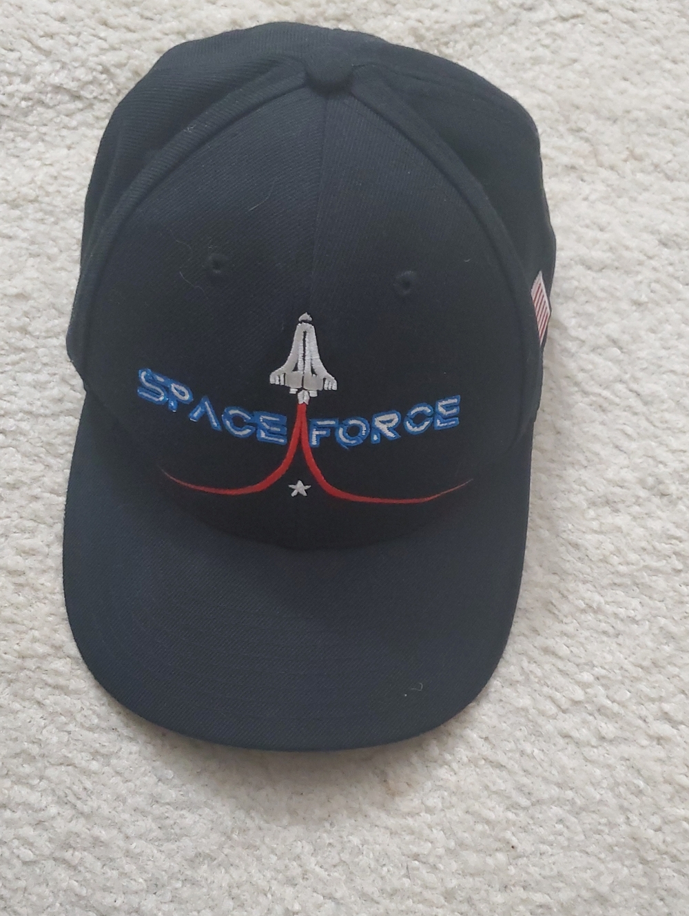 COLLECTORS ITEM, Donald Trump Space Force Cap, CF CALI-FAME, Black, Blue & Red